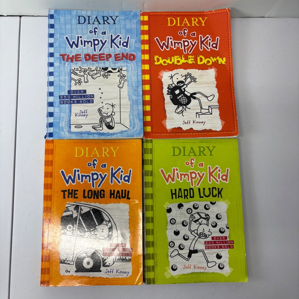 Diary of a Wimpy Kid Lot of 8 Books Jeff Kinney Sardcover Children's Series - Picture 3 of 6